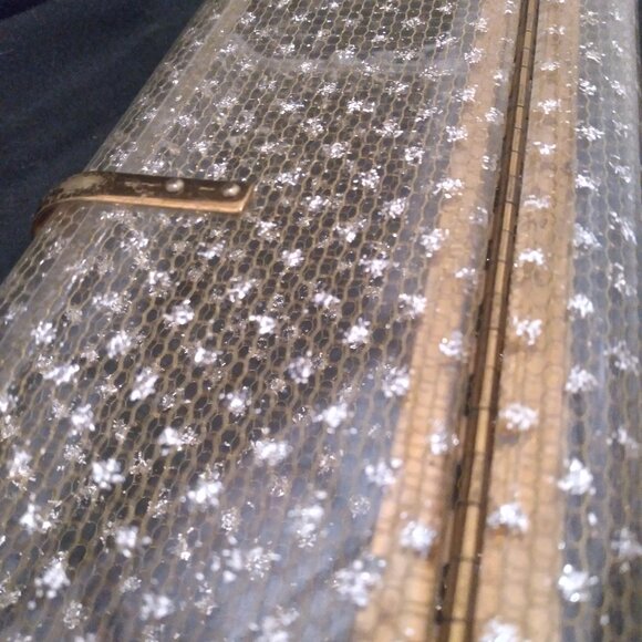 Clutch Vintage Lucite - 1950s - Gold Stardust Pattern - Picture 3 of 6